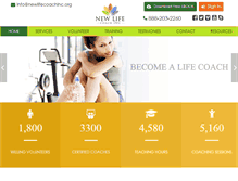 Tablet Screenshot of newlifecoachinc.org